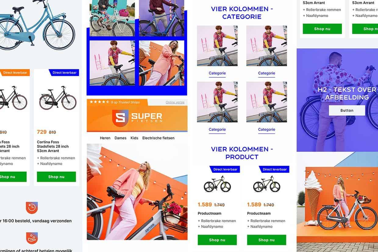 Mastertemplate Superfietsen.nl door Heroes Only