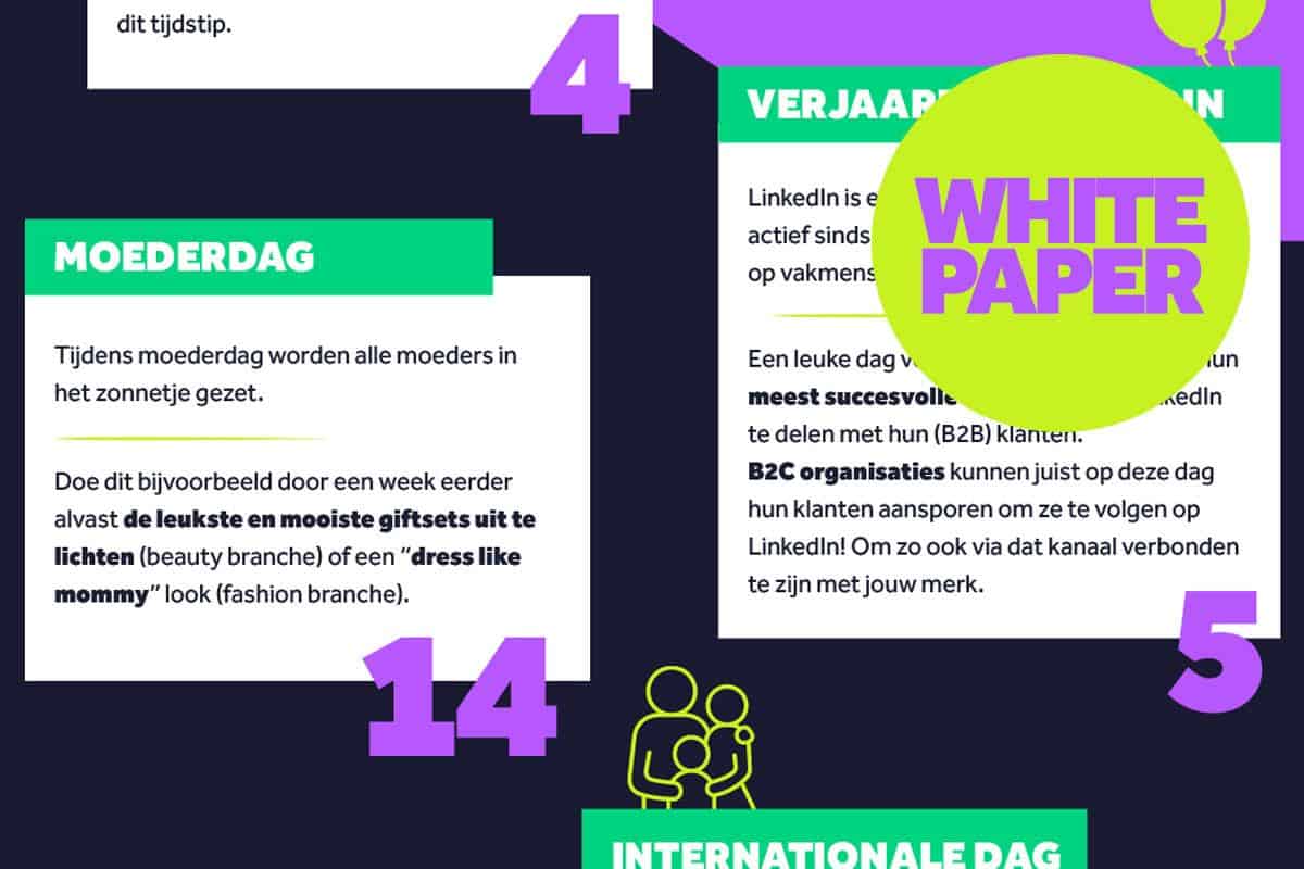 Whitepaper inhaakkalender van Heroes Only