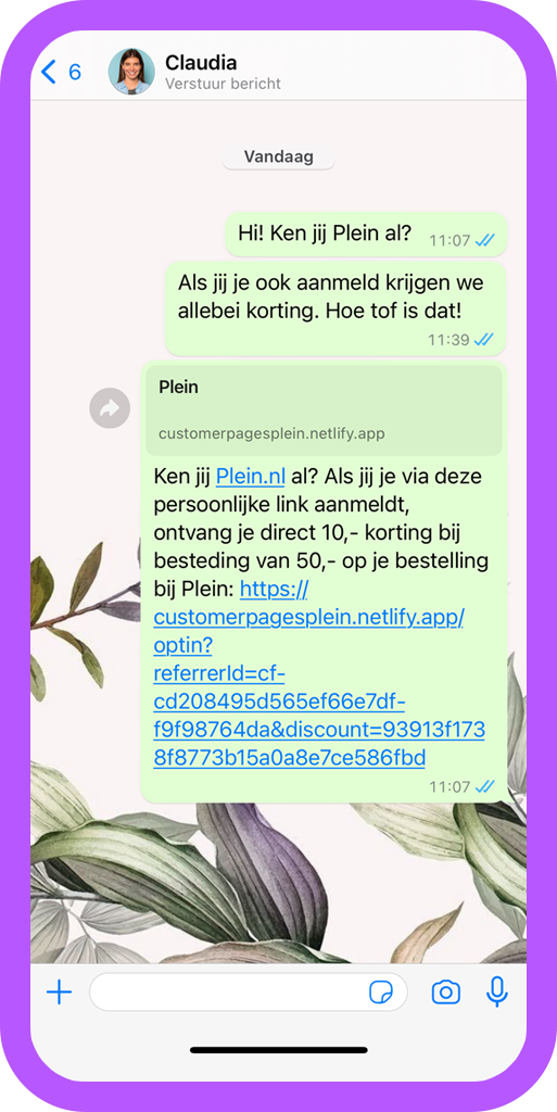 Referral marketing ingezet voor Plein.nl | Tell-a-friend campagne