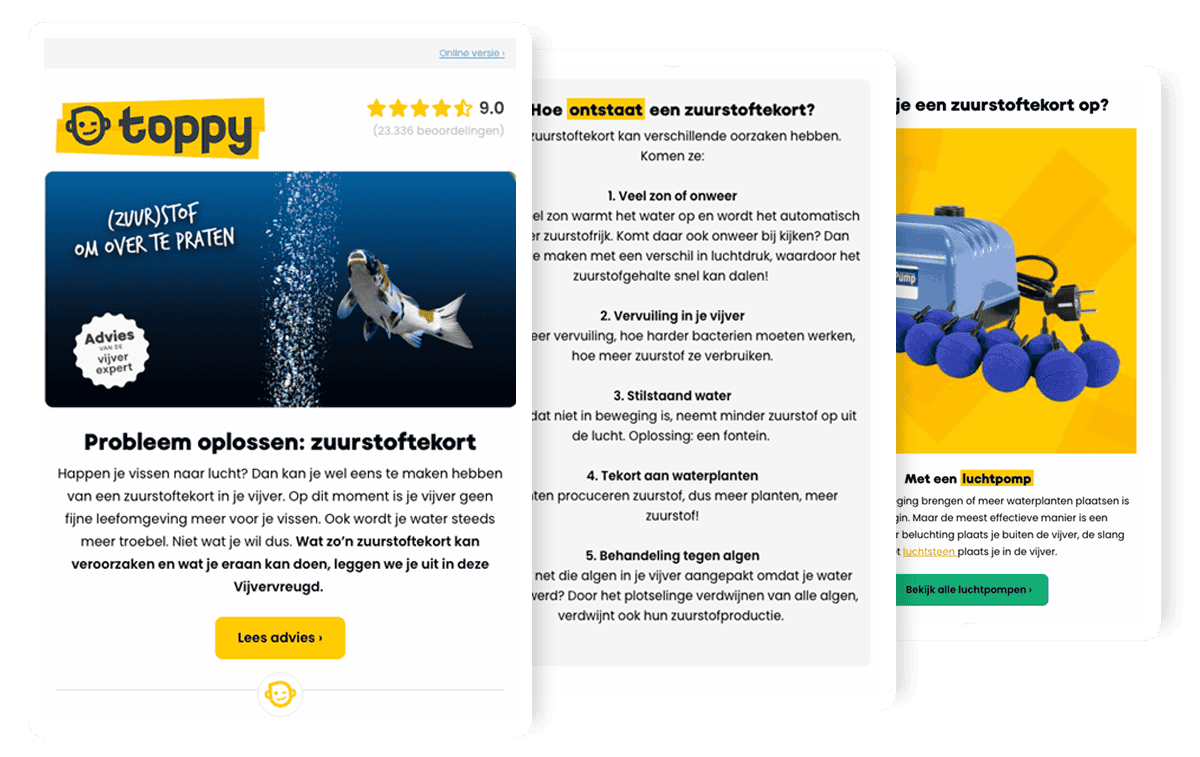 Toppy - Lead nurturing flow